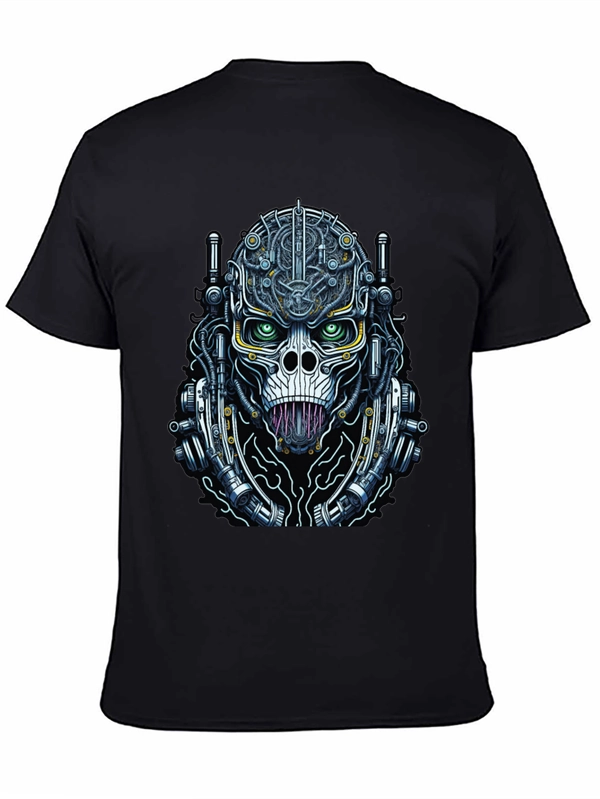 Cyberpunk Skull T-Shirt - Unique Graphic Tee
