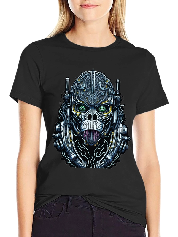 Cyberpunk Skull T-Shirt - Unique Graphic Tee