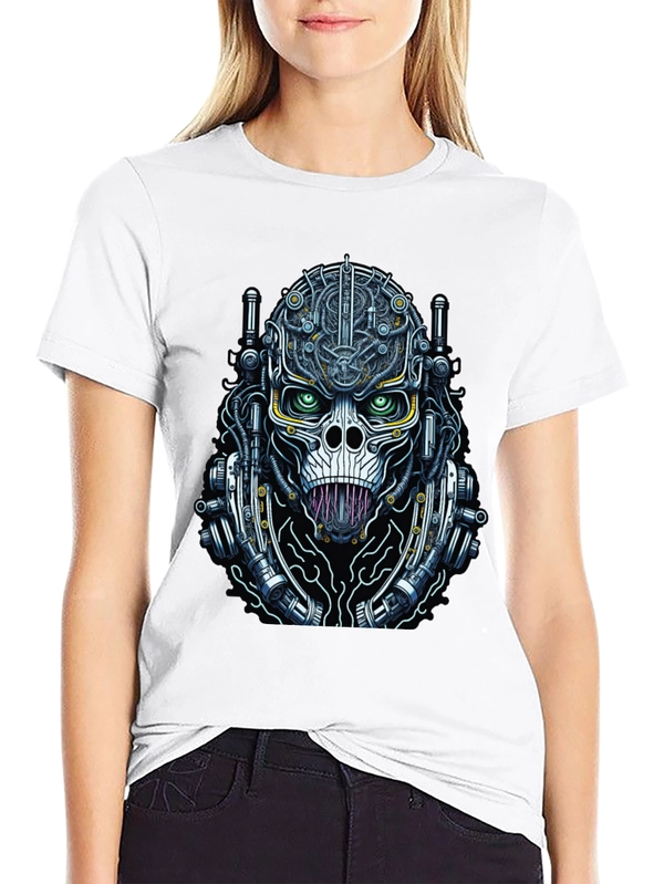 Cyberpunk Skull T-Shirt - Unique Graphic Tee