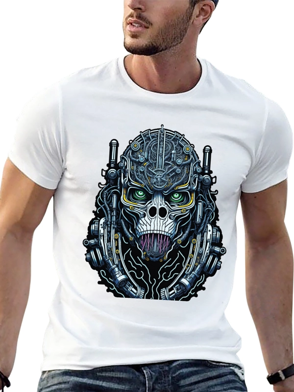 Cyberpunk Skull T-Shirt - Unique Graphic Tee