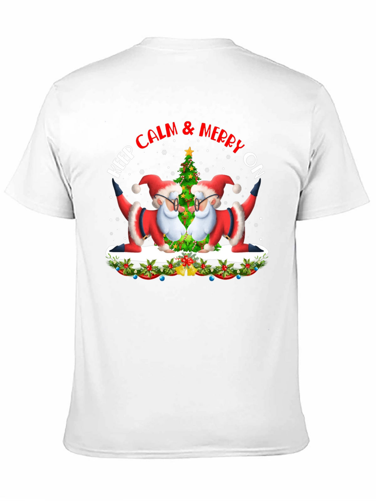 Keep Calm & Merry On Santa T-Shirt