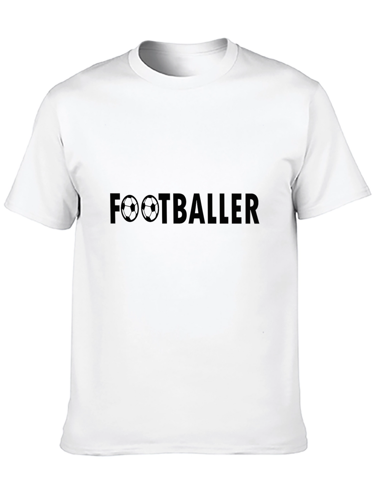 Footballer Graphic Tee - Sporty Casual Style