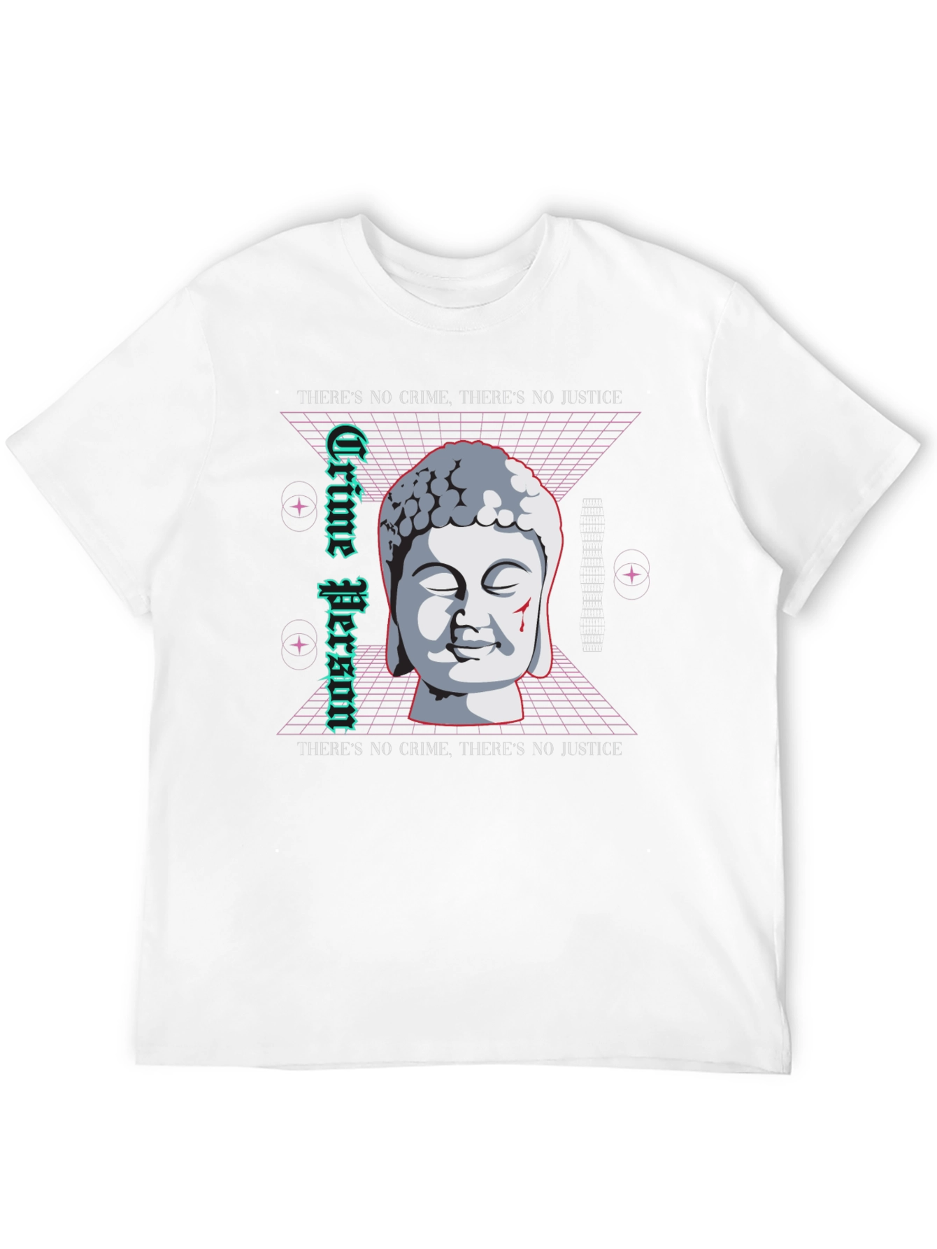 Crime Person Buddha T-Shirt - Edgy Streetwear