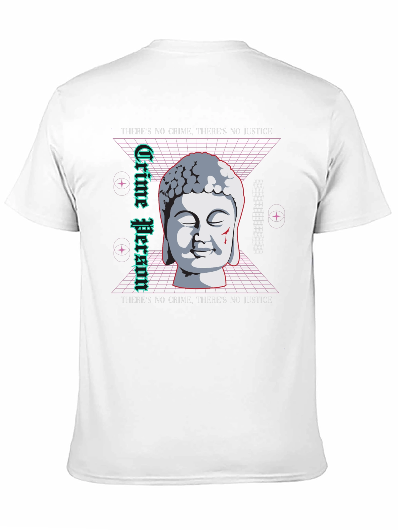 Crime Person Buddha T-Shirt - Edgy Streetwear