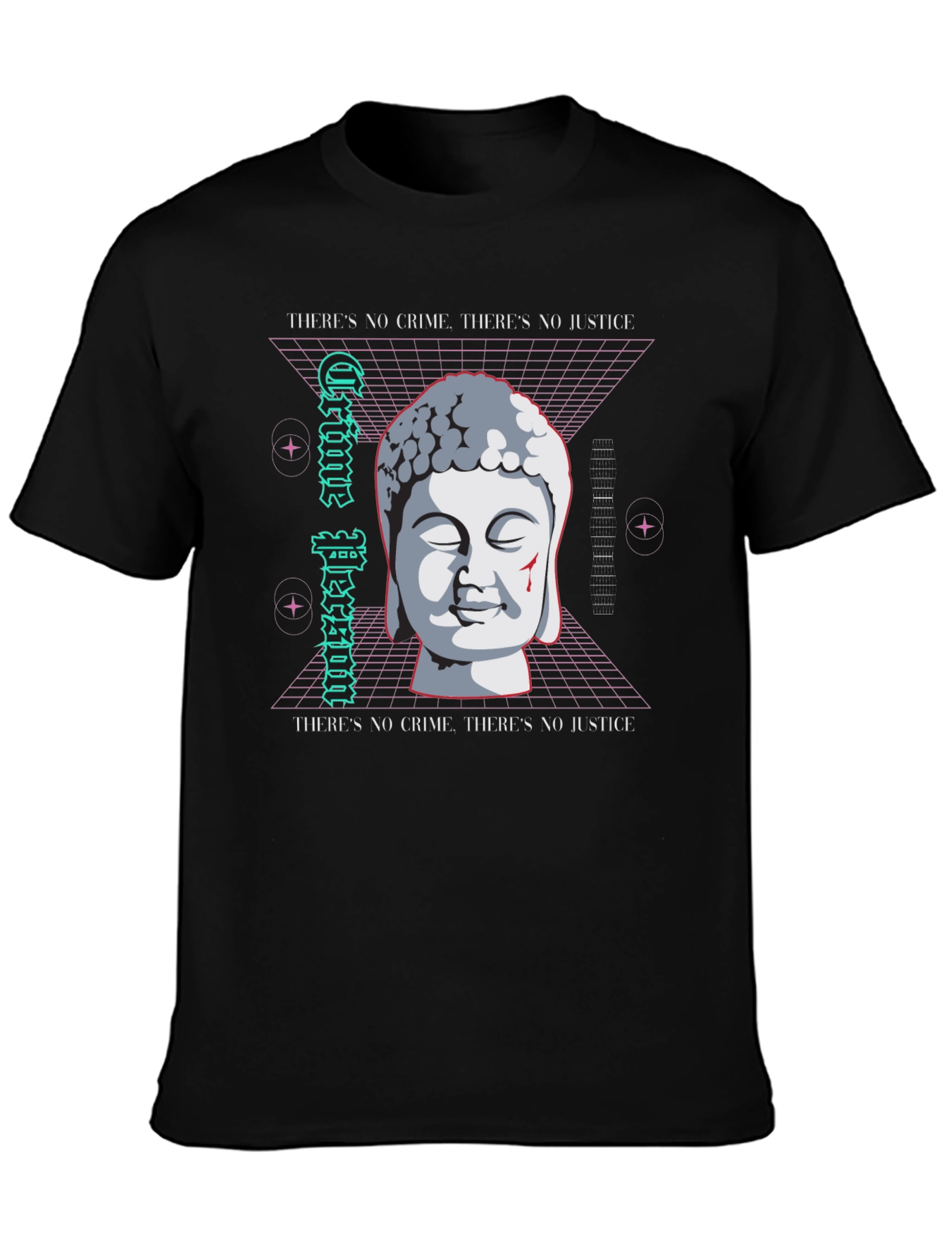 Crime Person Buddha T-Shirt - Edgy Streetwear