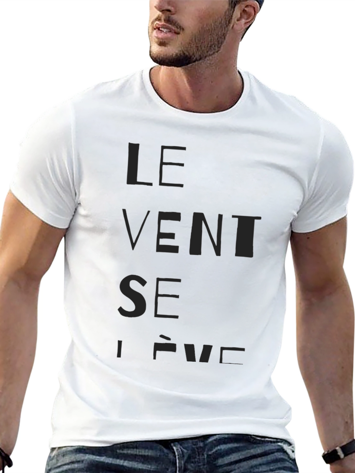 Le Vent Se Lève Graphic T-Shirt - Black