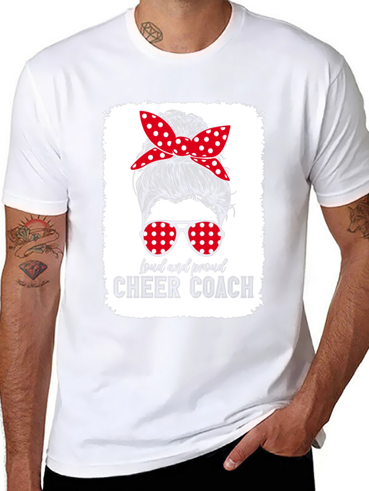 Loud and Proud Cheer Coach Graphic Tee