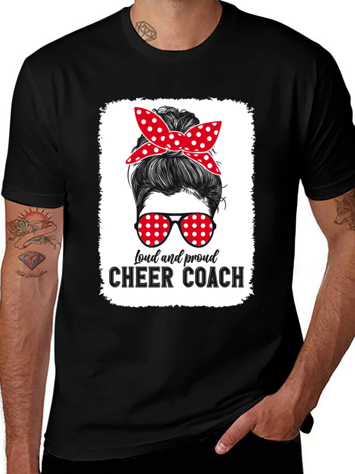 Loud and Proud Cheer Coach Graphic Tee