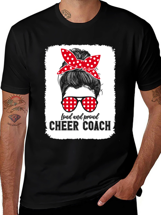 Loud and Proud Cheer Coach Graphic Tee
