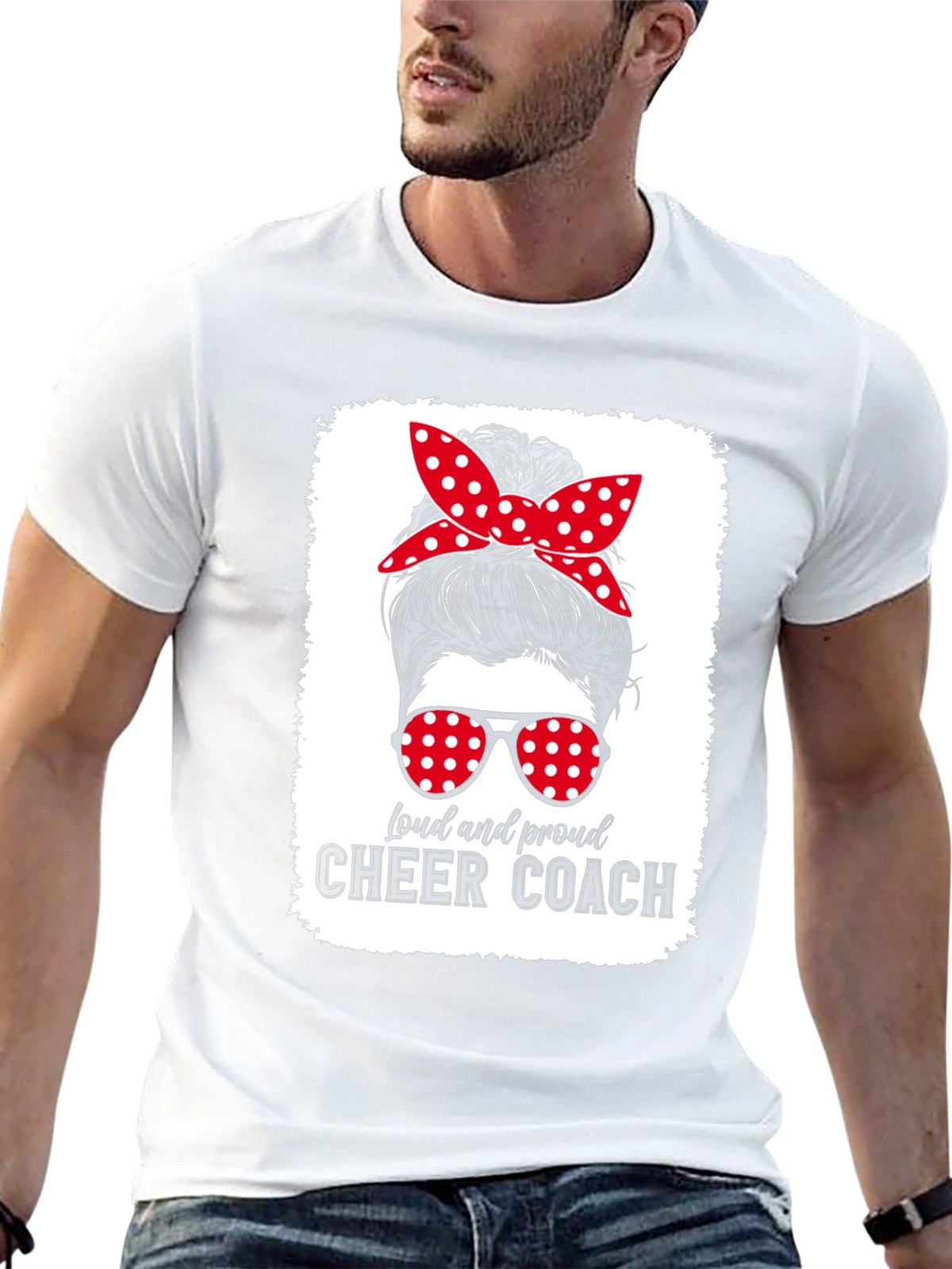 Loud and Proud Cheer Coach Graphic Tee