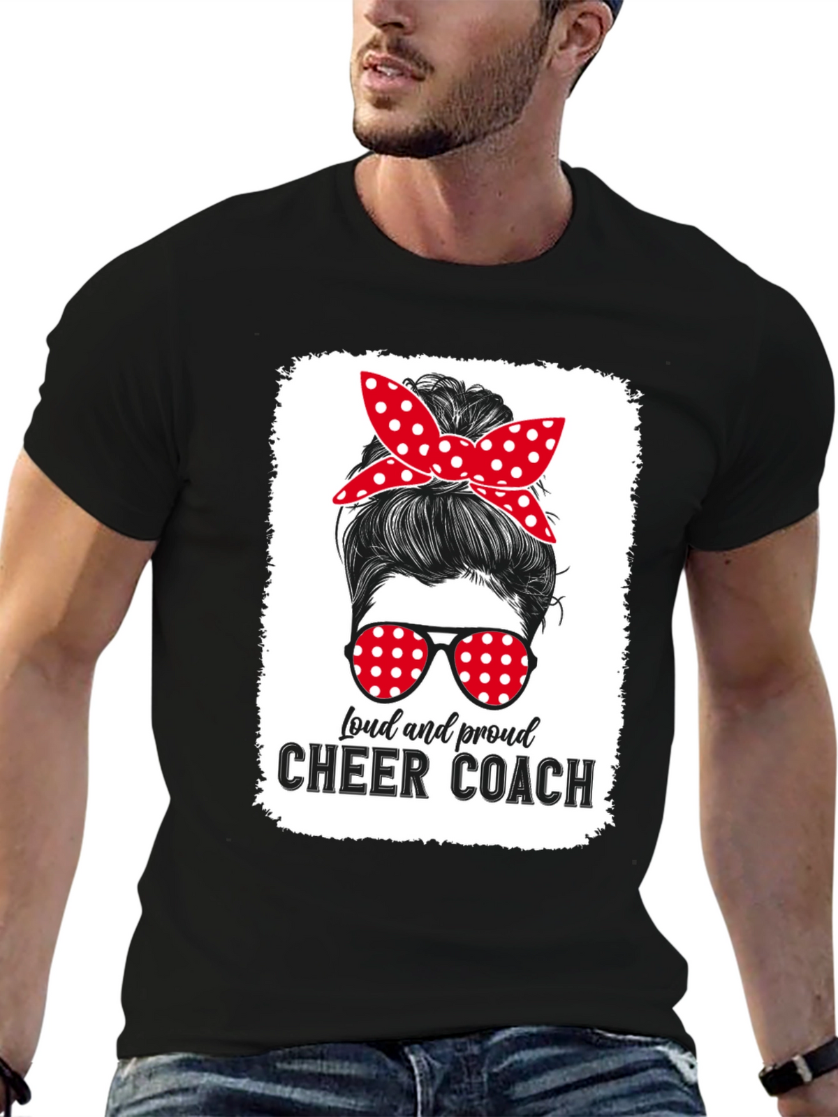 Loud and Proud Cheer Coach Graphic Tee