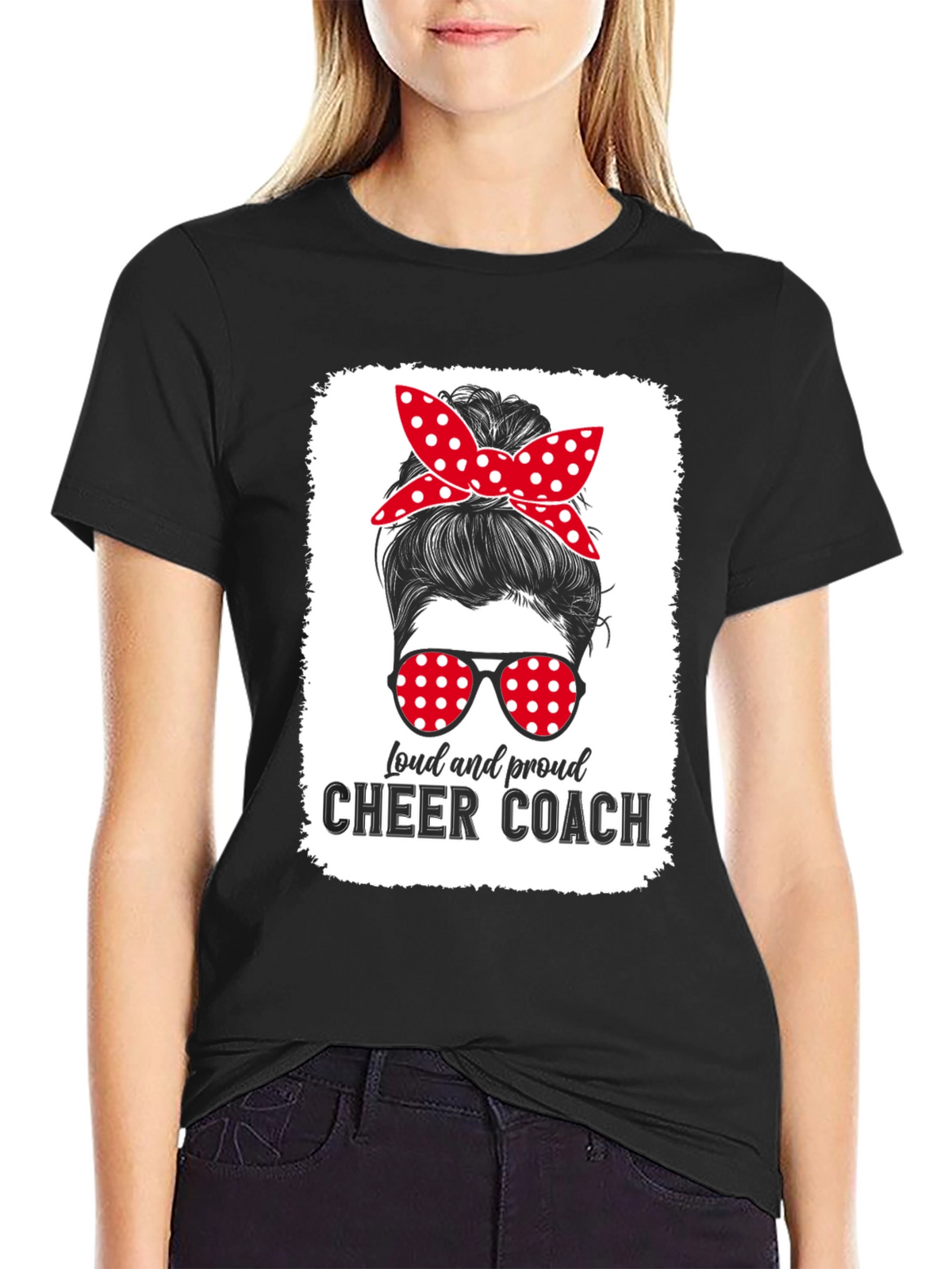 Loud and Proud Cheer Coach Graphic Tee