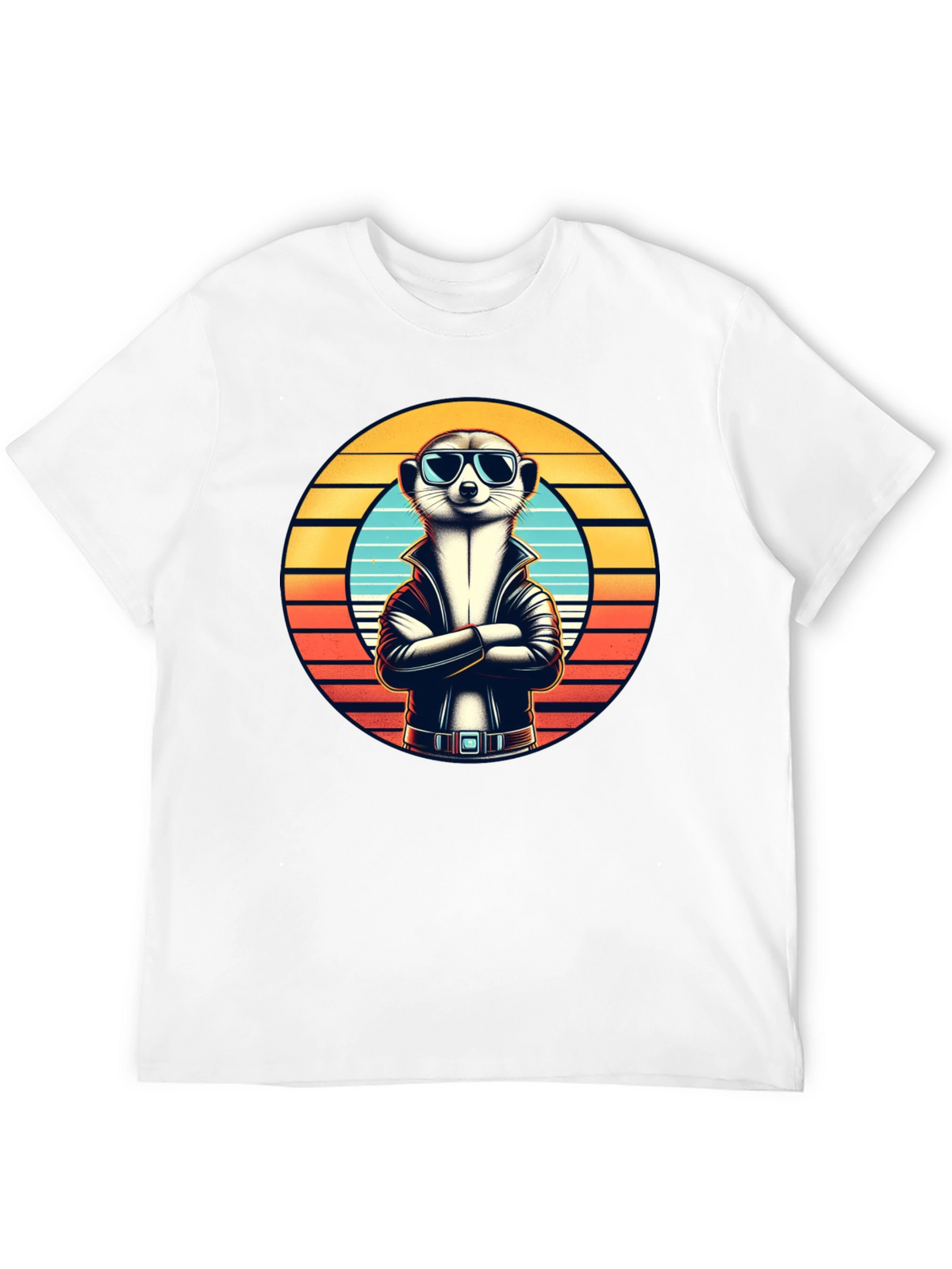 Cool Meerkat T-Shirt - Retro Style