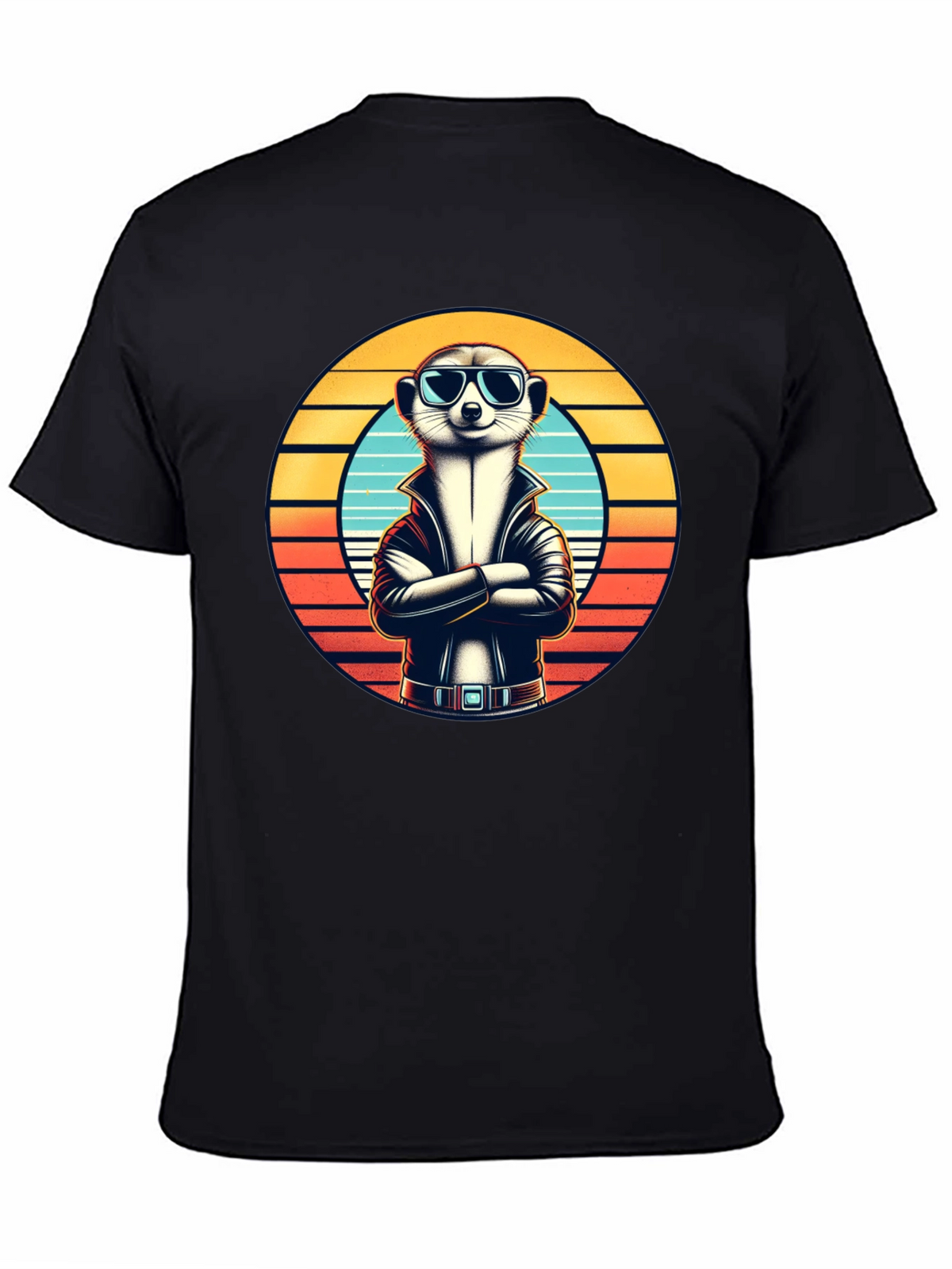 Cool Meerkat T-Shirt - Retro Style