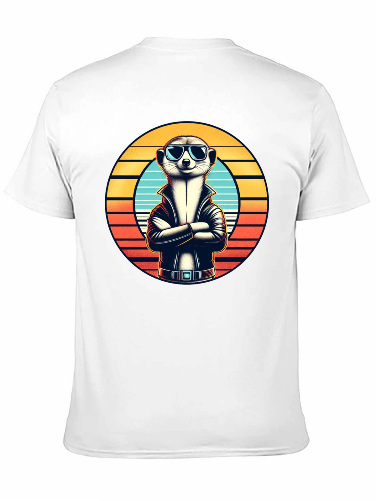Cool Meerkat T-Shirt - Retro Style