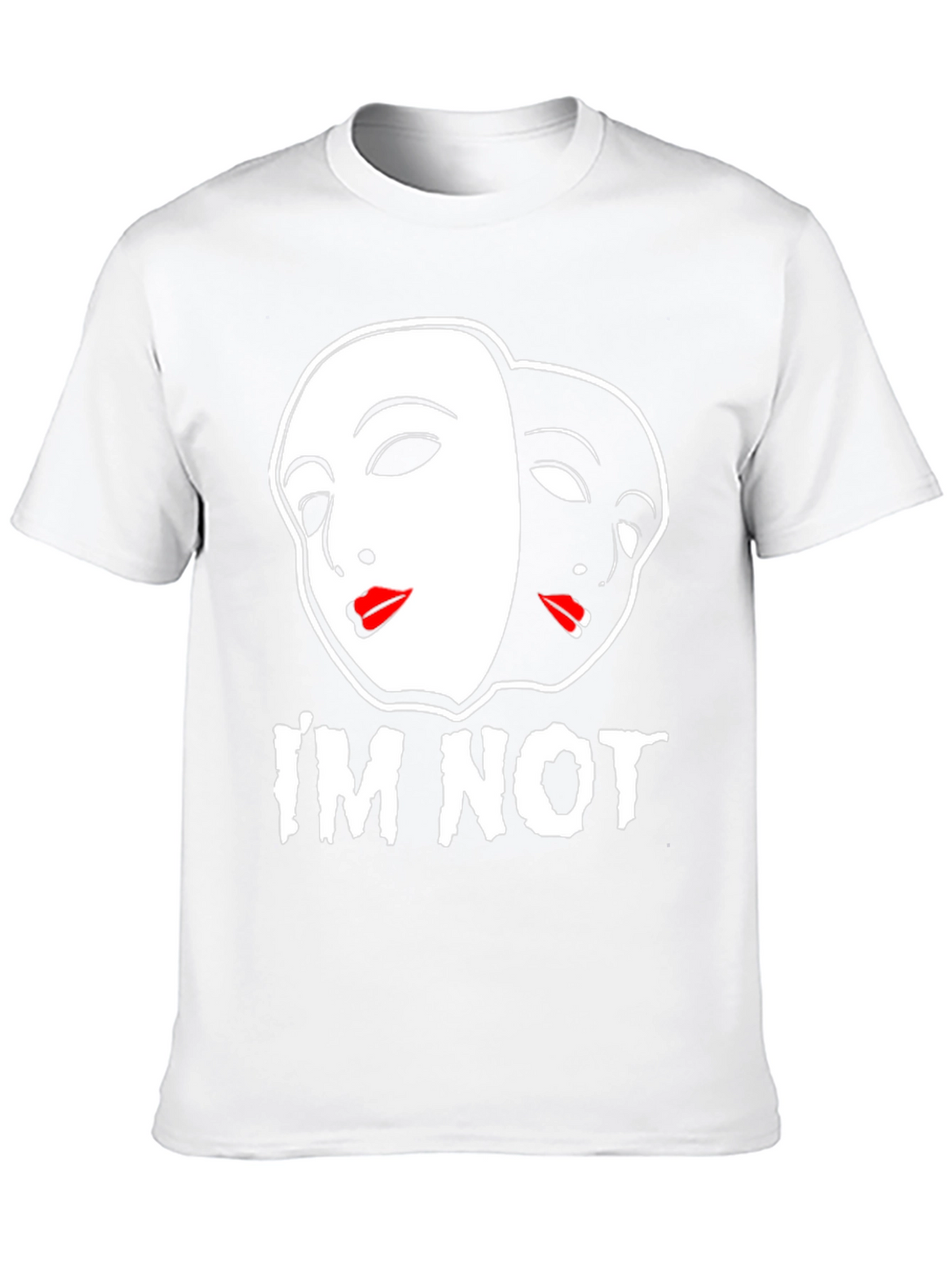 Im Not Black T-Shirt - Theater Mask Design