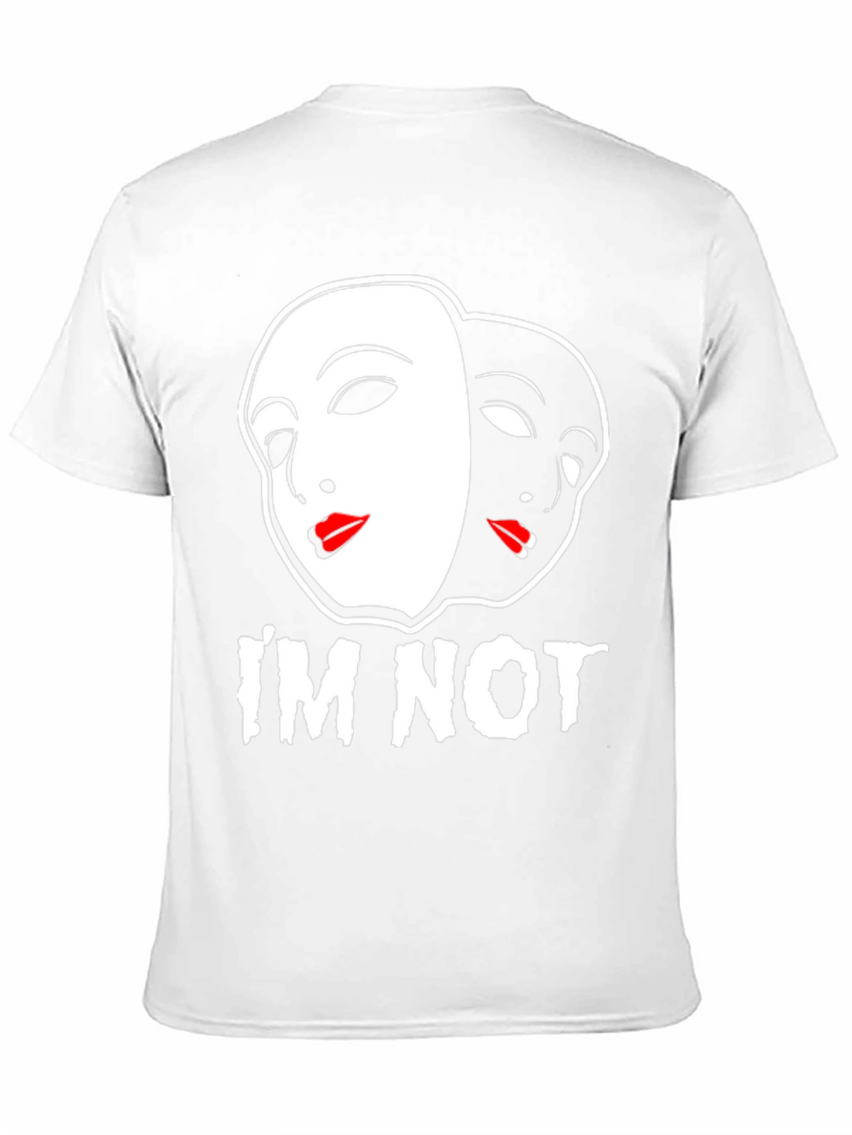 Im Not Black T-Shirt - Theater Mask Design