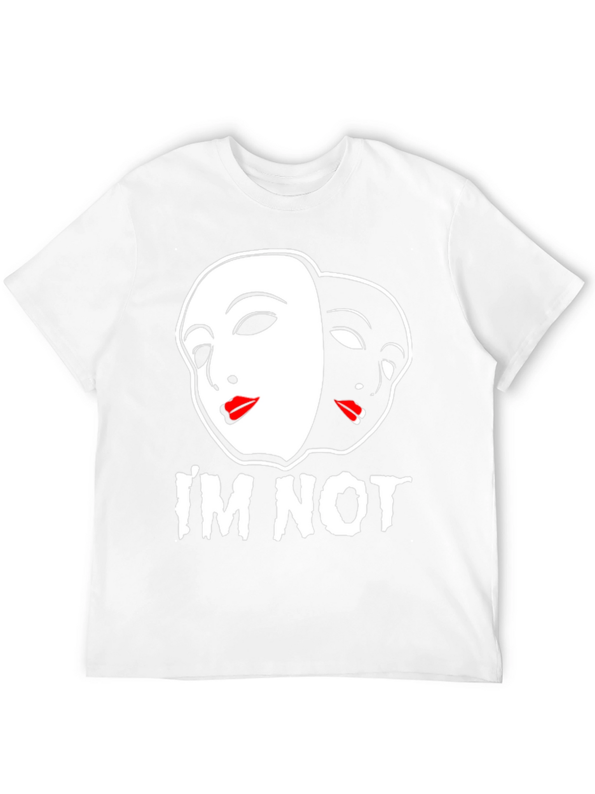 Im Not Black T-Shirt - Theater Mask Design