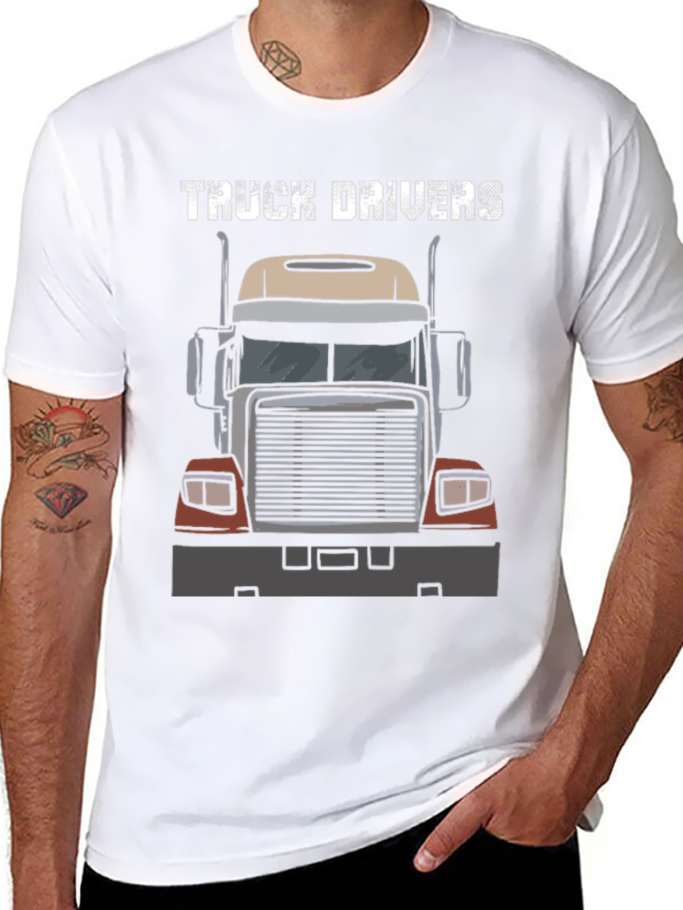 Truck Driver Tee - Classic Truck Graphic