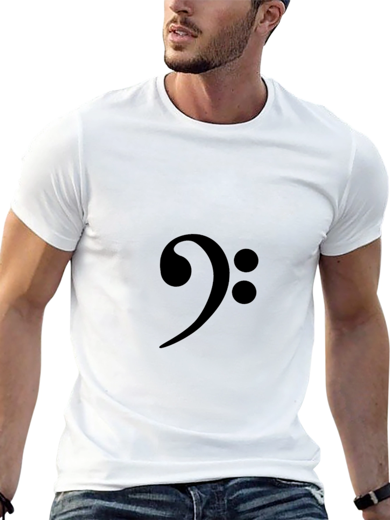 Bass Clef Graphic T-Shirt - Music Lover Tee