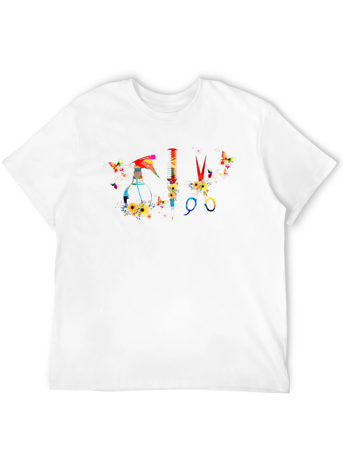 Butterfly Hair Stylist Graphic T-Shirt