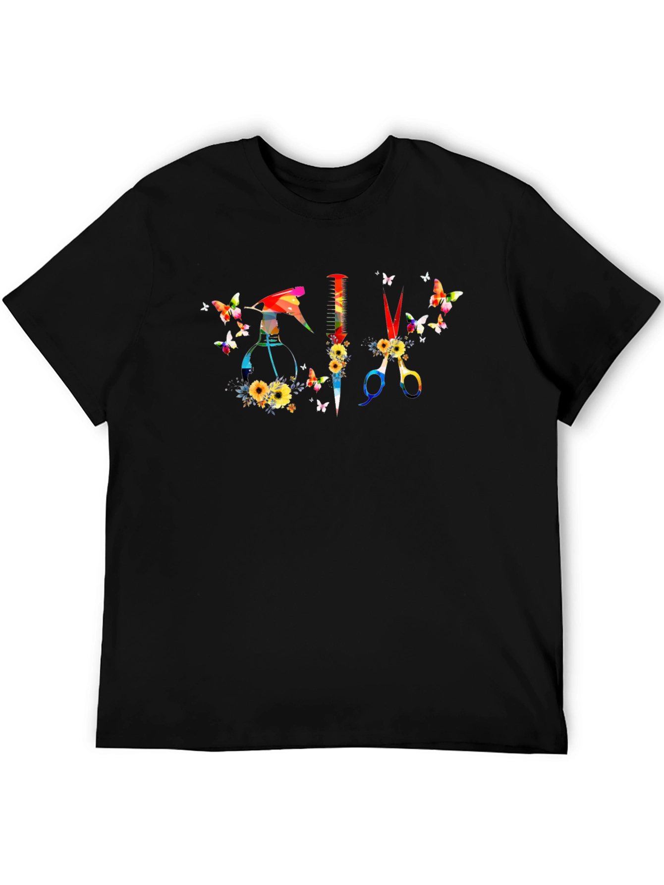 Butterfly Hair Stylist Graphic T-Shirt