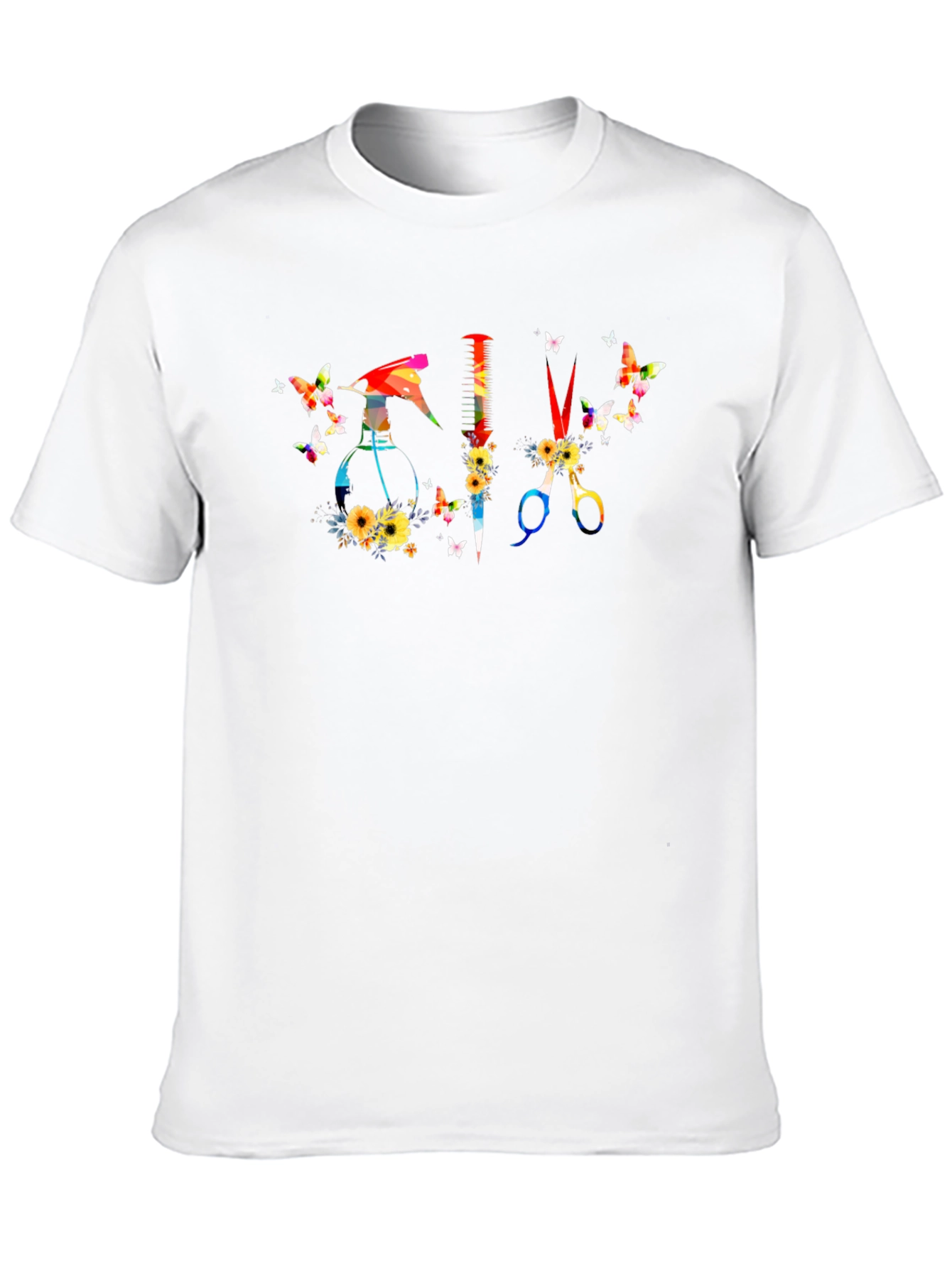 Butterfly Hair Stylist Graphic T-Shirt
