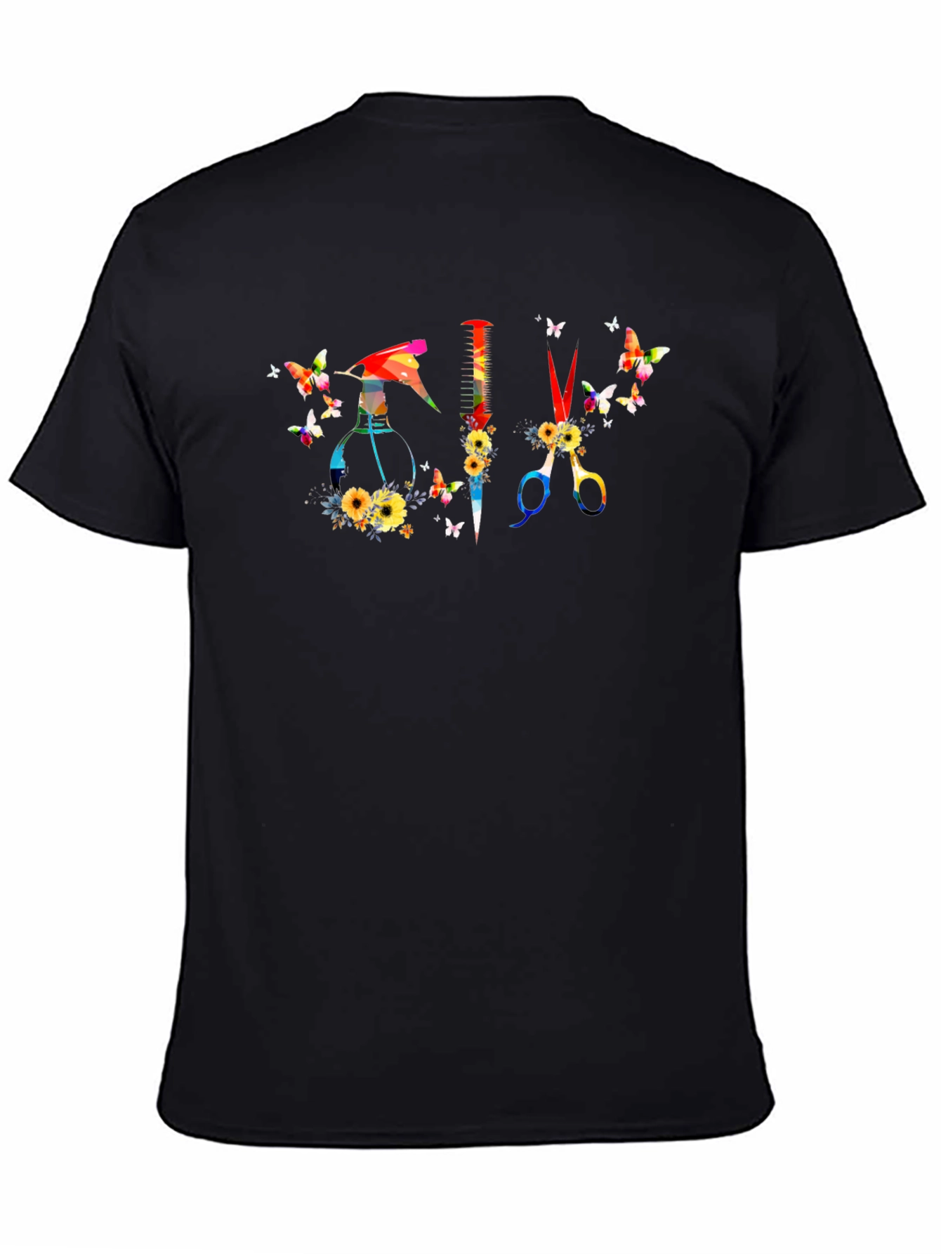 Butterfly Hair Stylist Graphic T-Shirt
