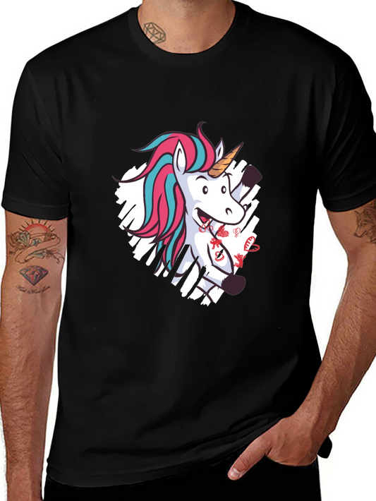 Unicorn Graphic Tee - Fun & Stylish Black T-Shirt
