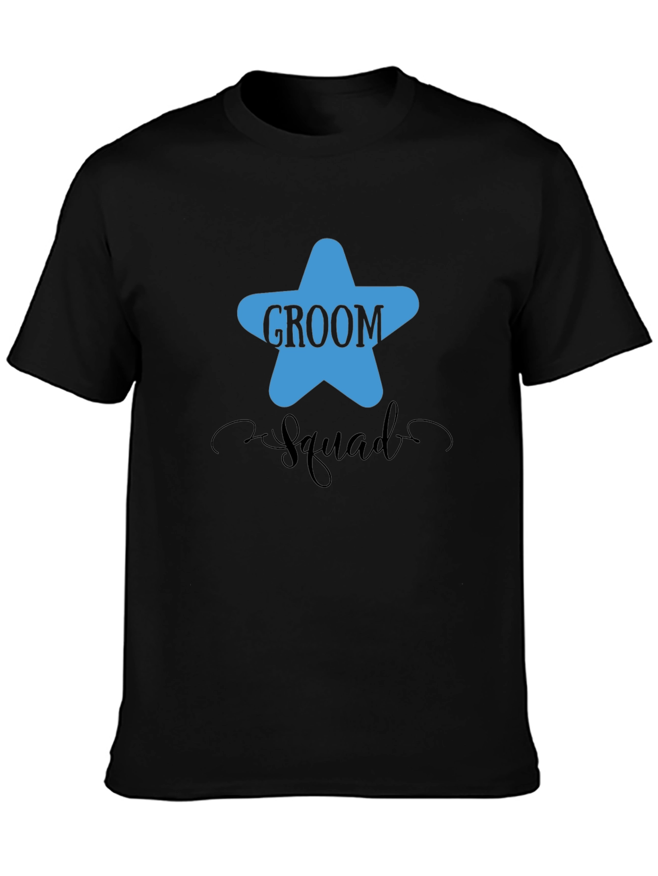 Groom Squad Graphic T-Shirt - Black