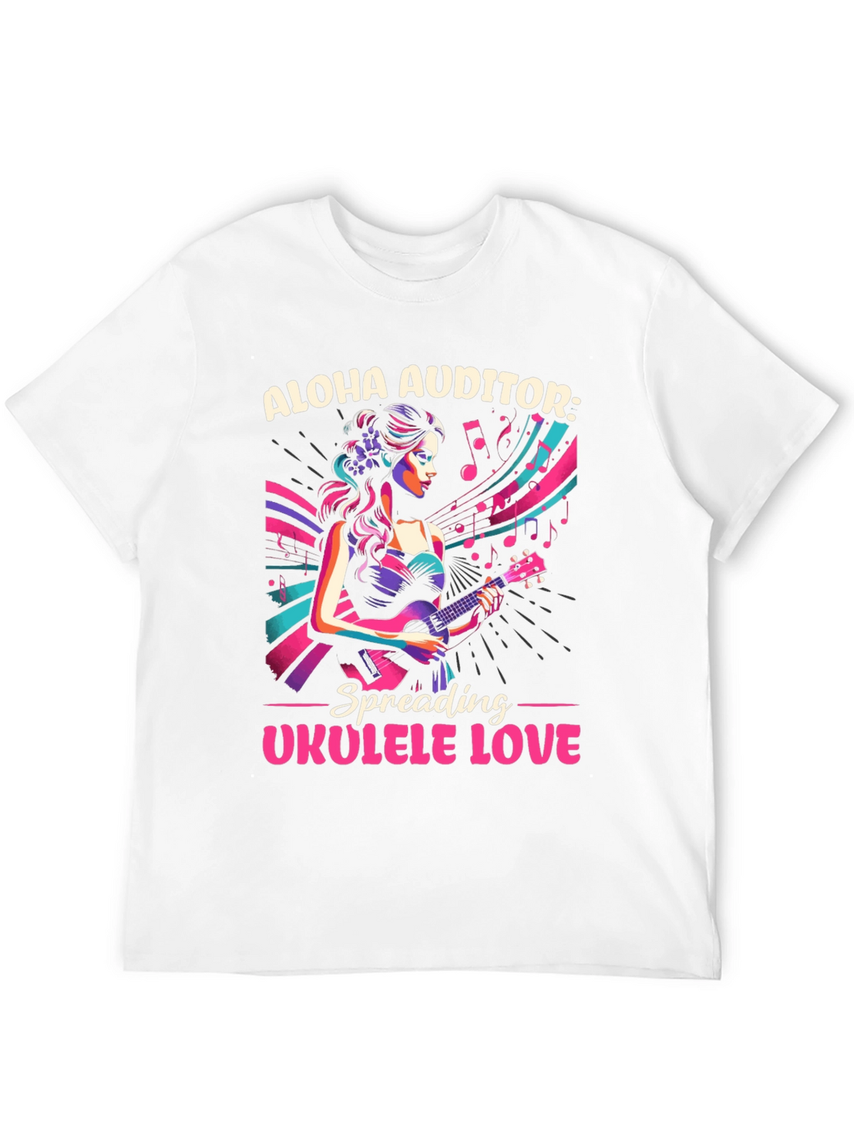 Aloha Auditor Ukulele Love T-Shirt