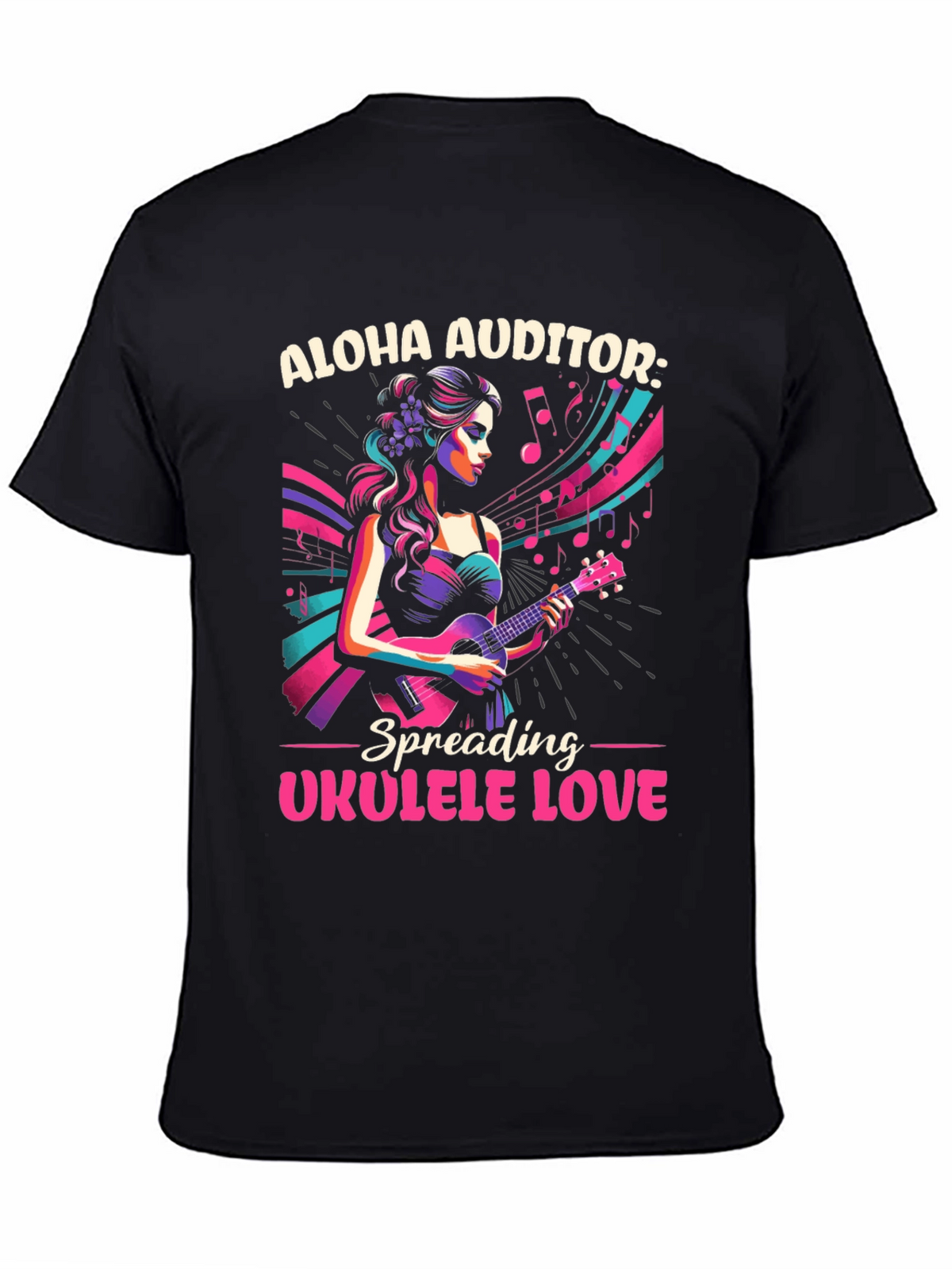 Aloha Auditor Ukulele Love T-Shirt