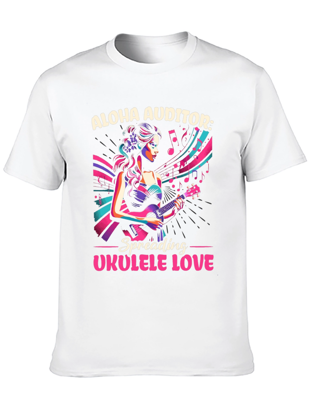 Aloha Auditor Ukulele Love T-Shirt