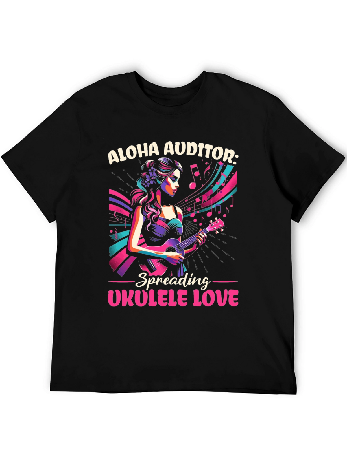 Aloha Auditor Ukulele Love T-Shirt