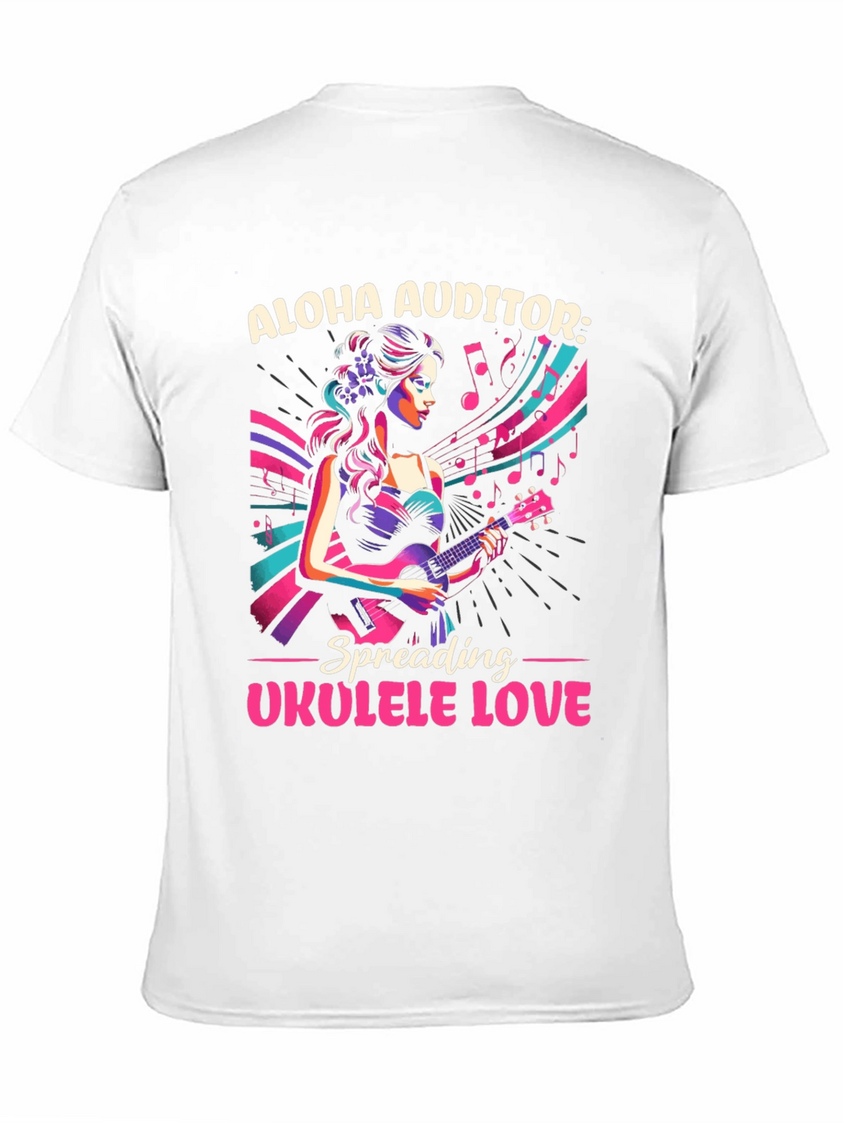 Aloha Auditor Ukulele Love T-Shirt