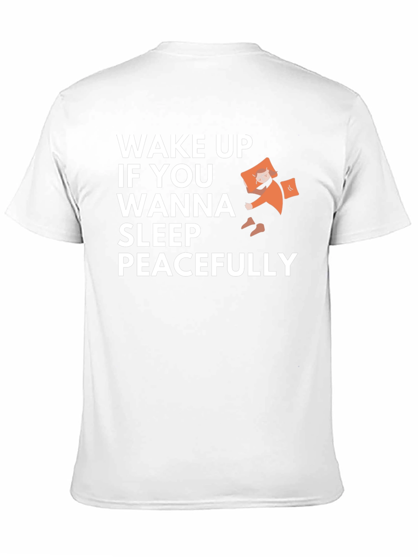 Wake Up & Sleep Peacefully Black Graphic Tee