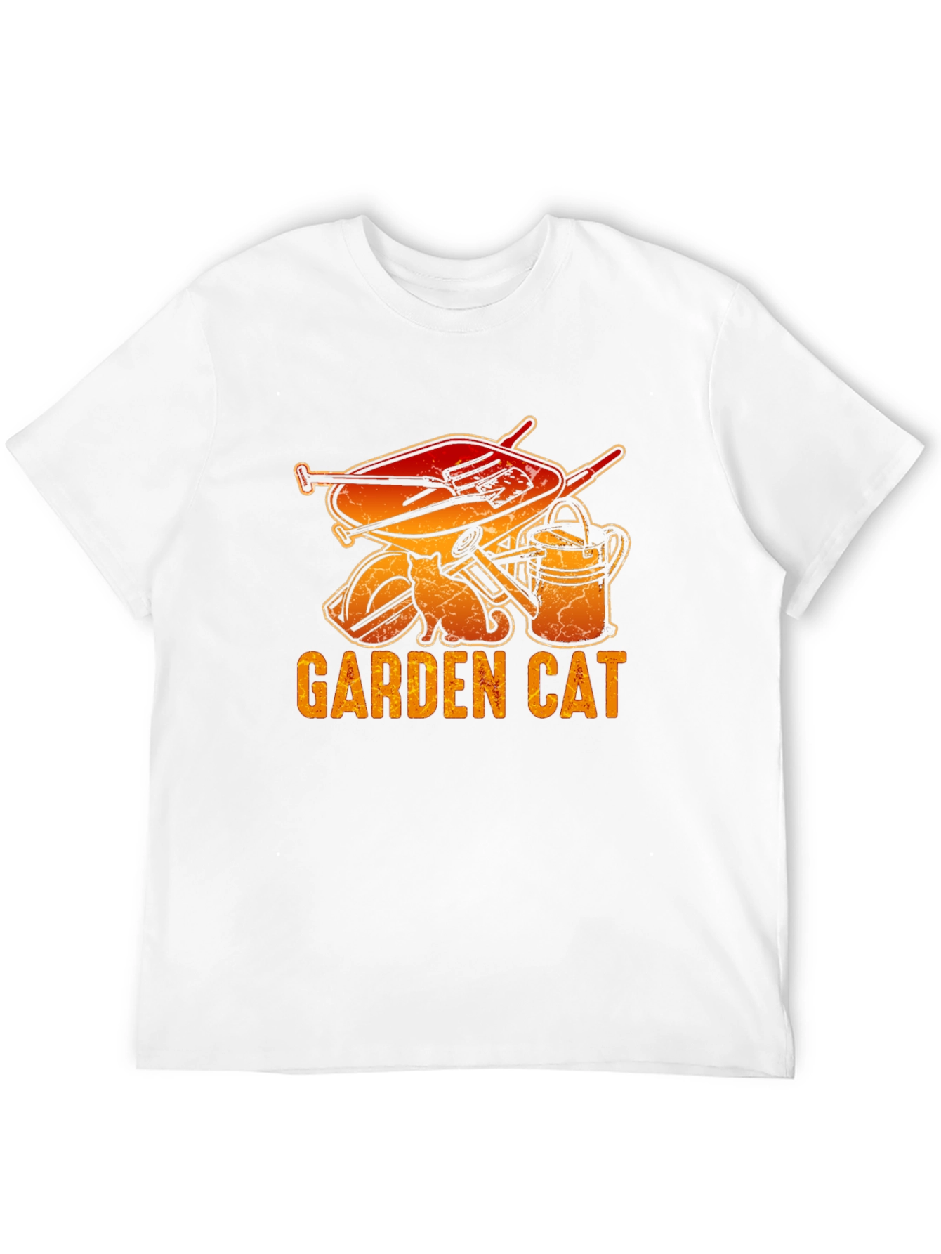 Garden Cat Graphic Tee - Gardening Lover T-Shirt