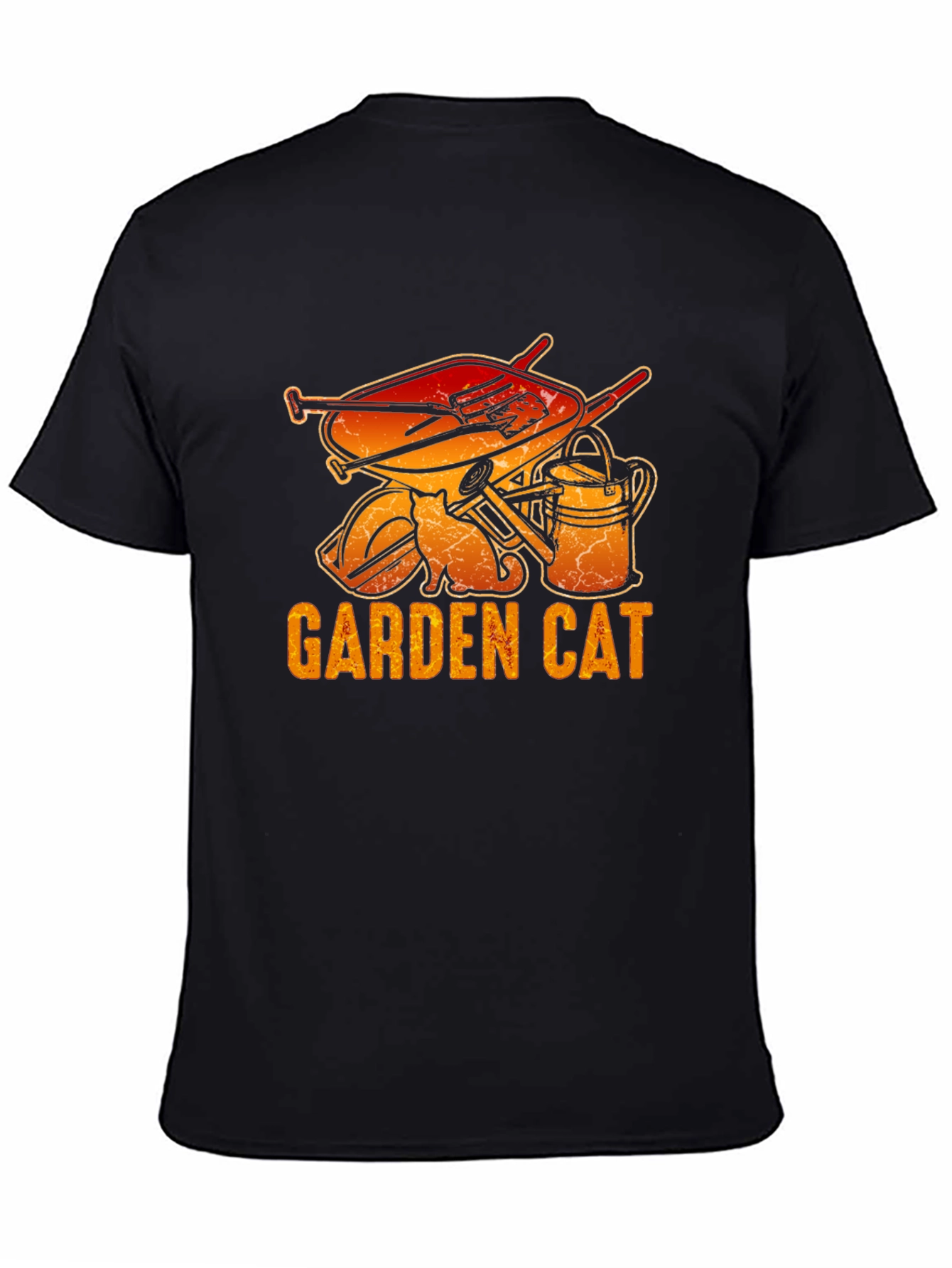 Garden Cat Graphic Tee - Gardening Lover T-Shirt
