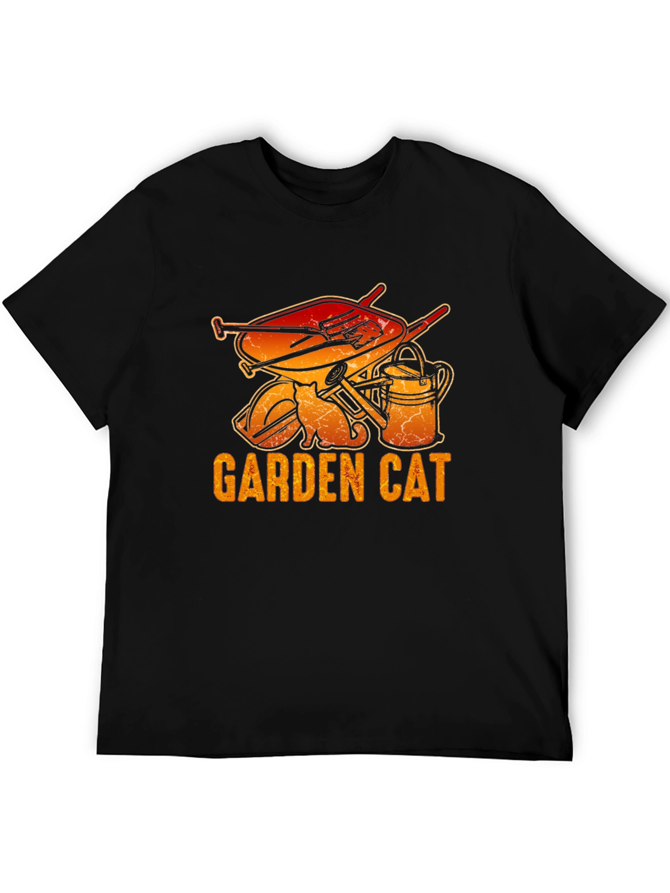 Garden Cat Graphic Tee - Gardening Lover T-Shirt