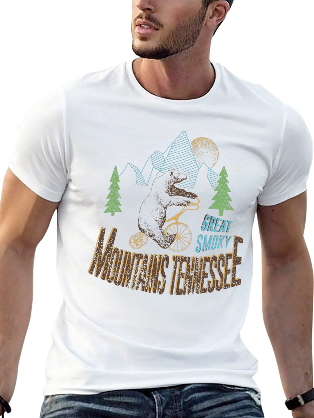 Great Smoky Mountains Tennessee Bear T-Shirt