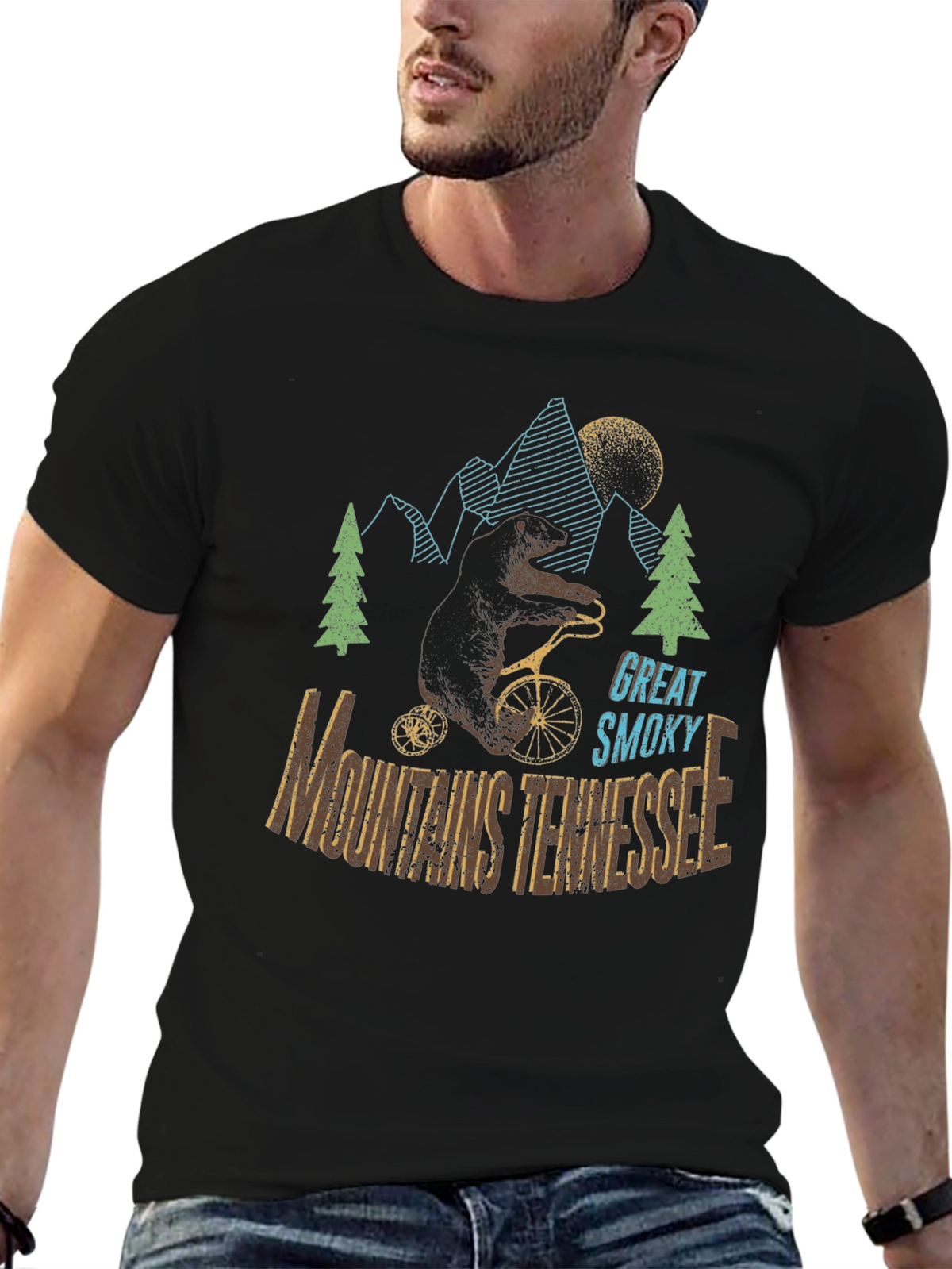 Great Smoky Mountains Tennessee Bear T-Shirt