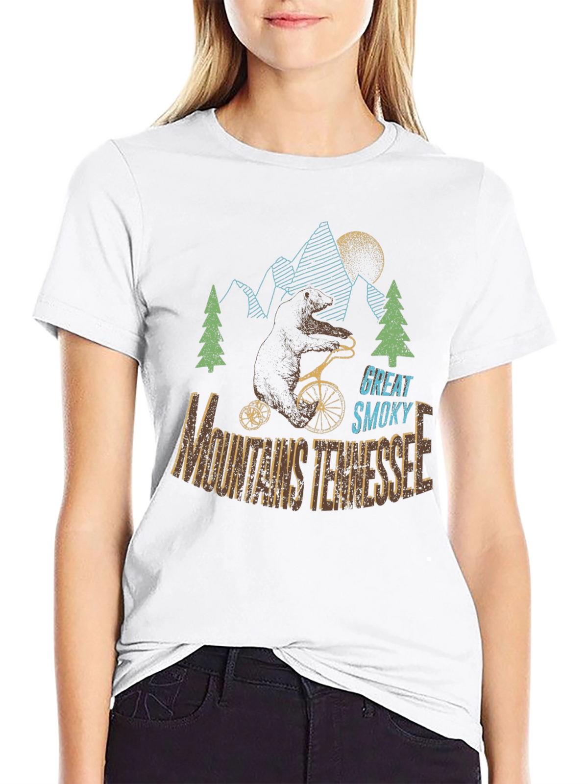 Great Smoky Mountains Tennessee Bear T-Shirt
