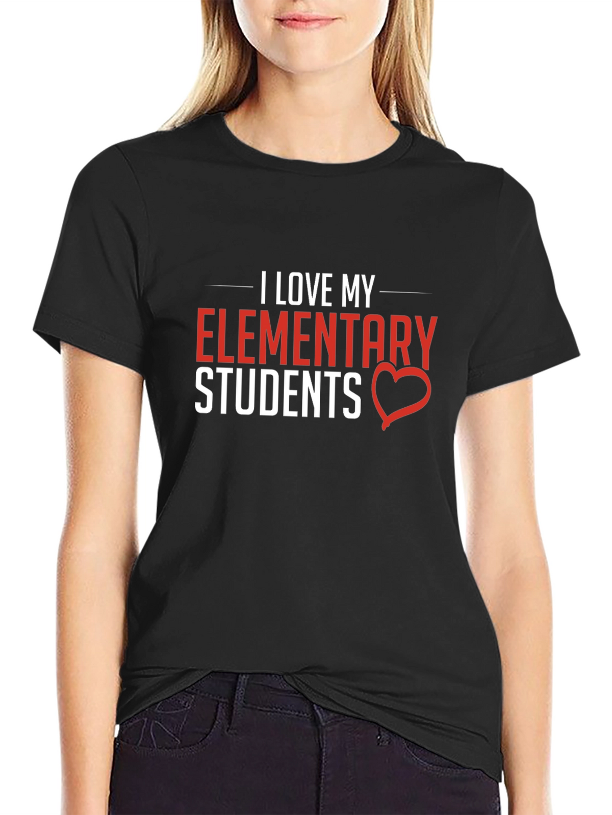 I Love My Elementary Students Graphic T-Shirt