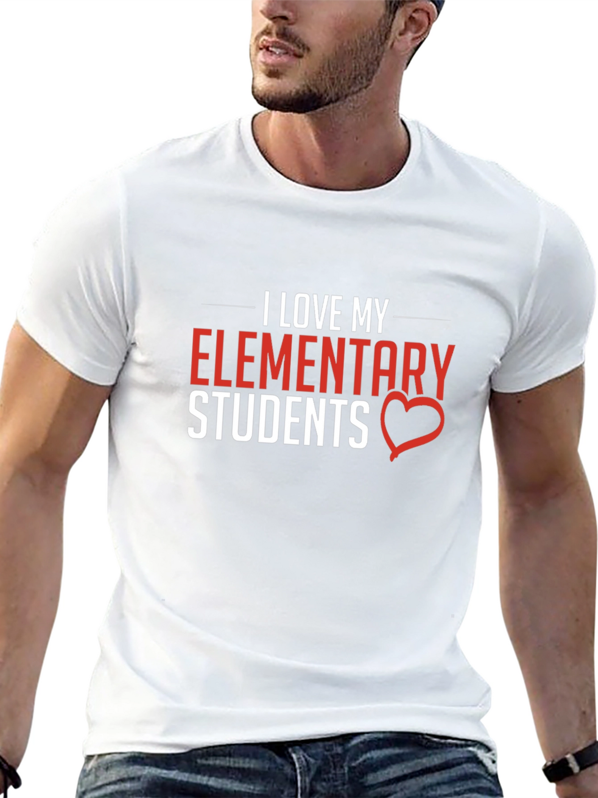 I Love My Elementary Students Graphic T-Shirt