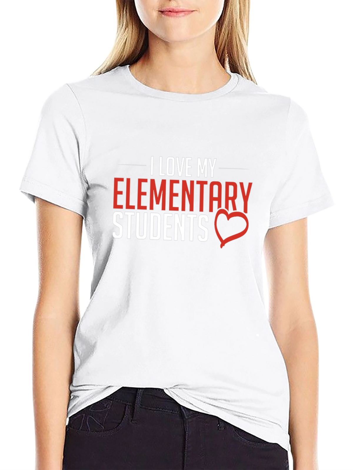 I Love My Elementary Students Graphic T-Shirt
