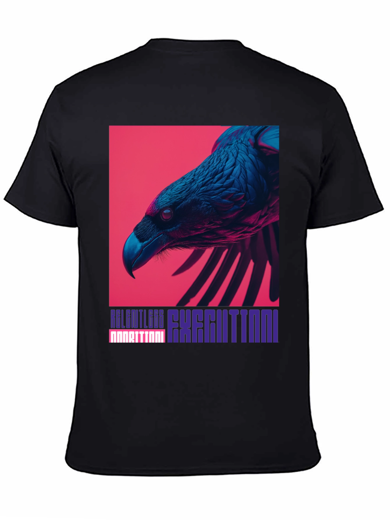 Bold Raven Graphic Tee - Relentless Execution Style