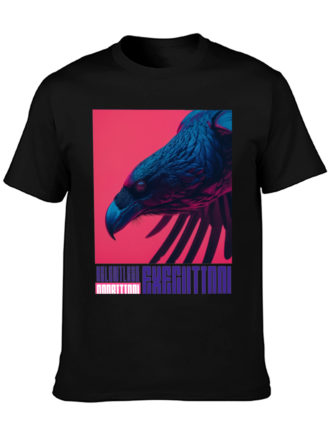 Bold Raven Graphic Tee - Relentless Execution Style