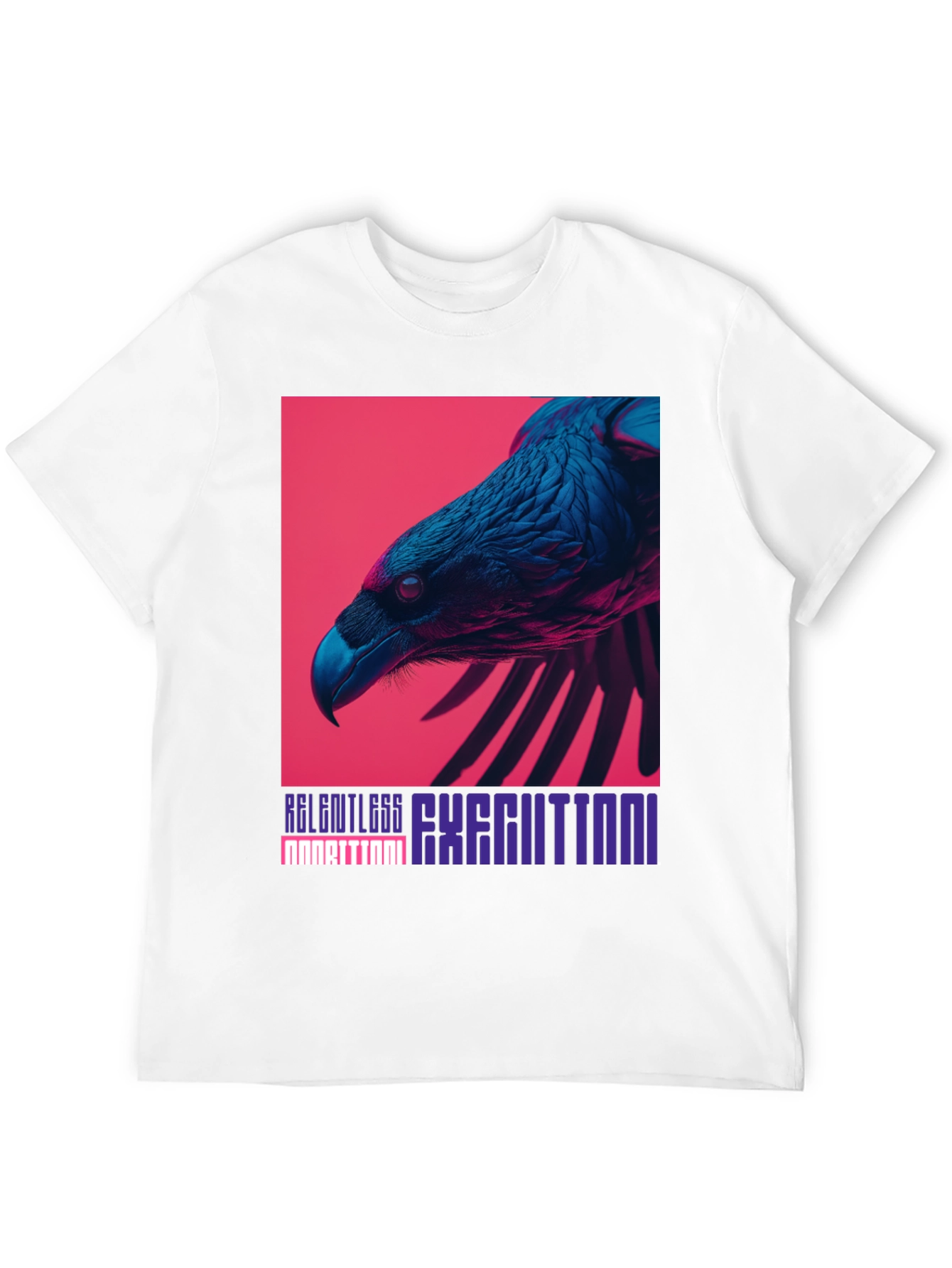 Bold Raven Graphic Tee - Relentless Execution Style