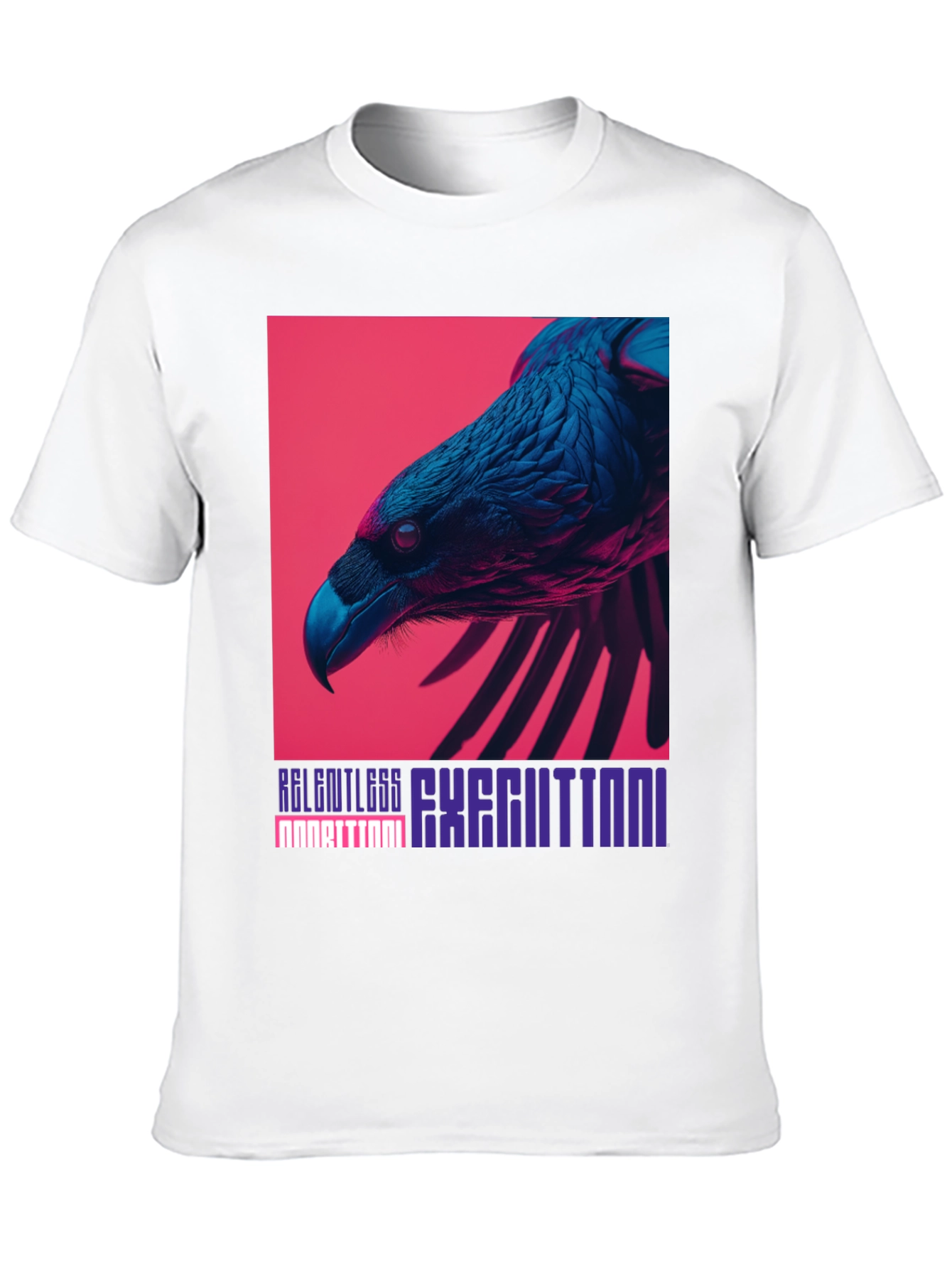 Bold Raven Graphic Tee - Relentless Execution Style