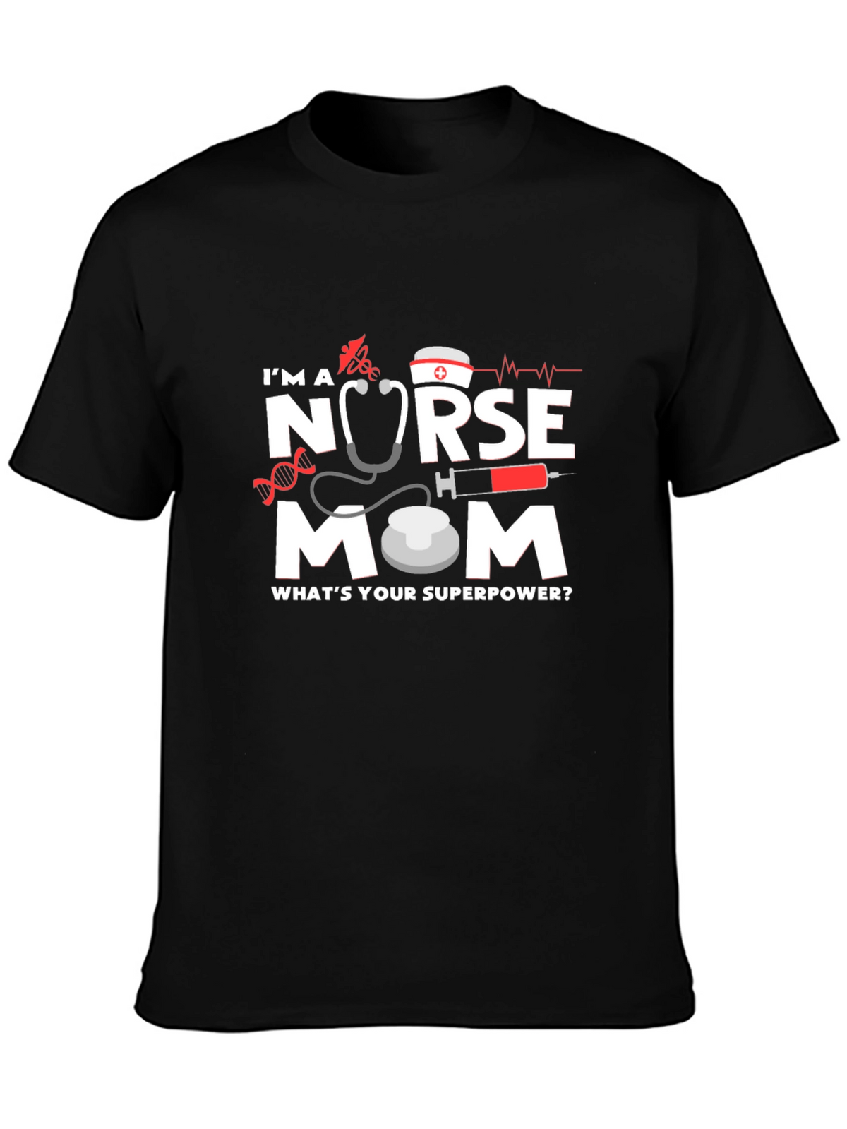 Nurse Mom Graphic T-Shirt